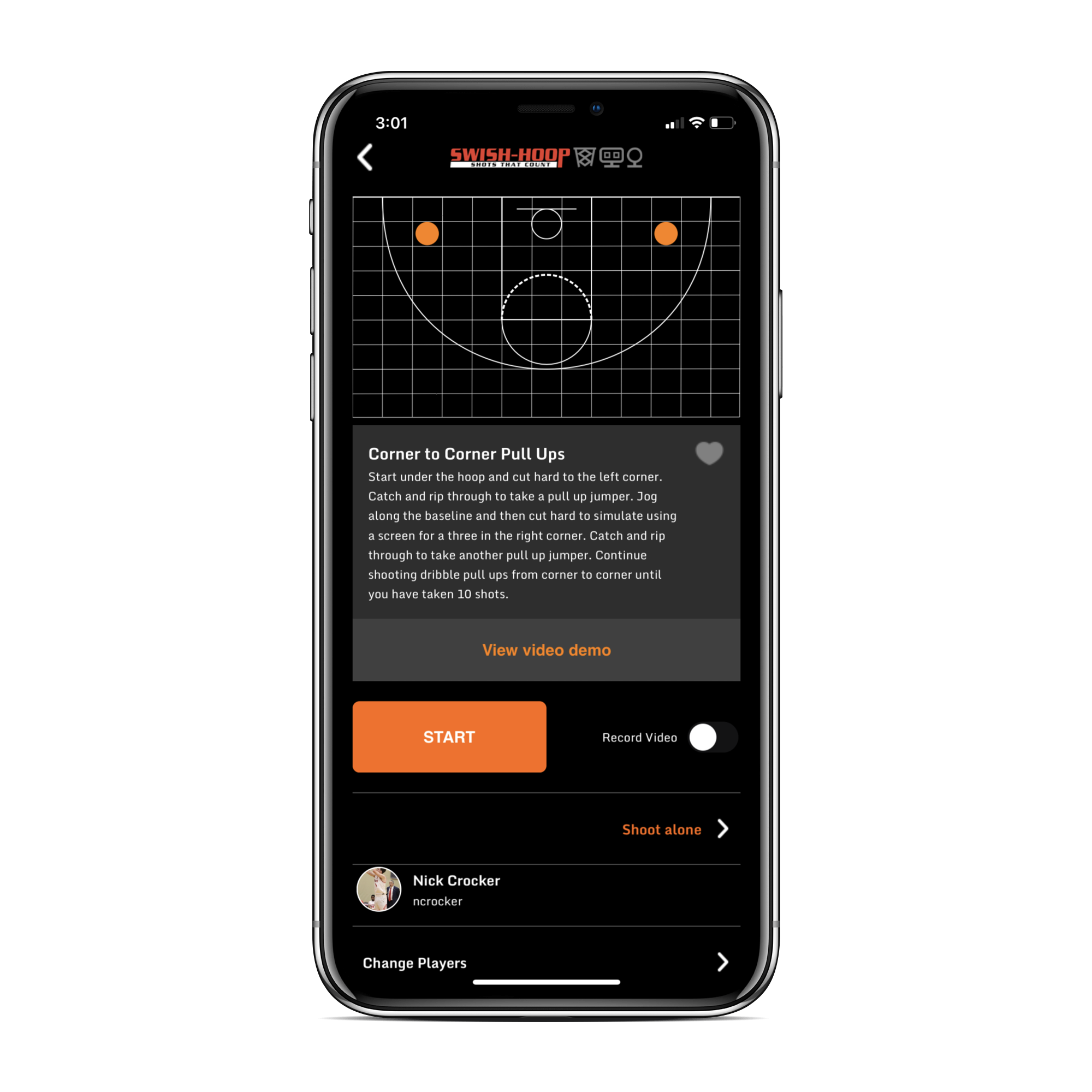 SWISH HOOP® PLAYER APP